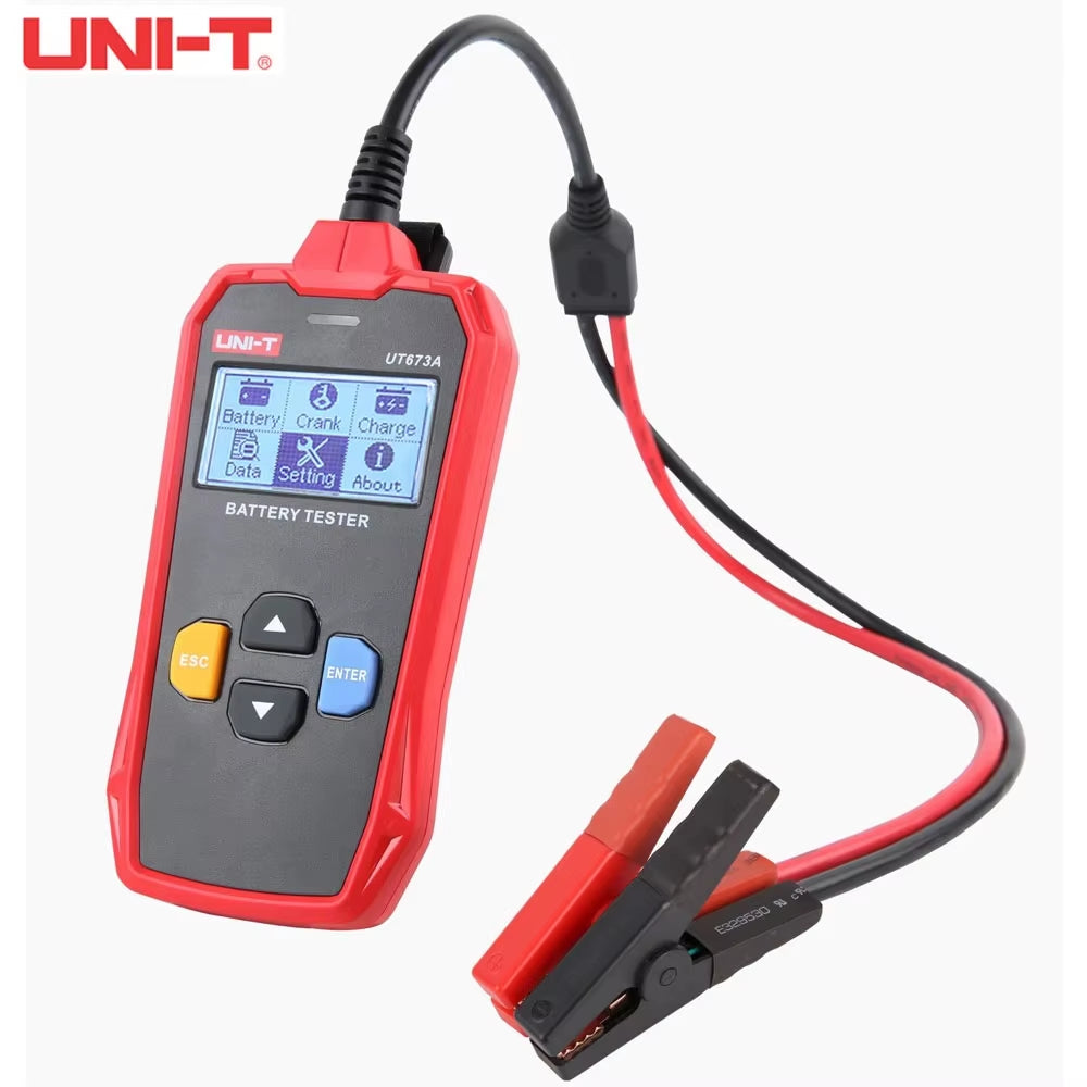 UT673A UT675A Car Battery Tester Charger Analyzer 12V 24V Voltage Battery Test Car Battery Tester Charging Scanner Tool