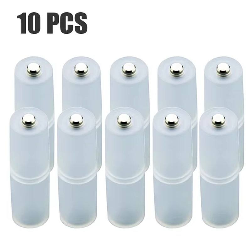 High Toughness Plastic AAA to AA Dry Battery Adapter Li-Ion Converter Portable Battery Holder Case Switcher Battery Storage Box