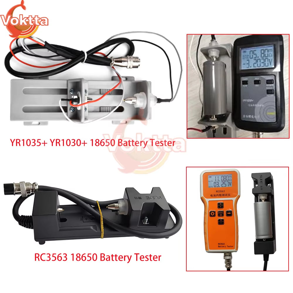 RC3563 YR1030 YR1035 Battery Internal Resistance Tester 18650 Battery Tester Fixture Lithium Battery Voltage Test Holder Tools