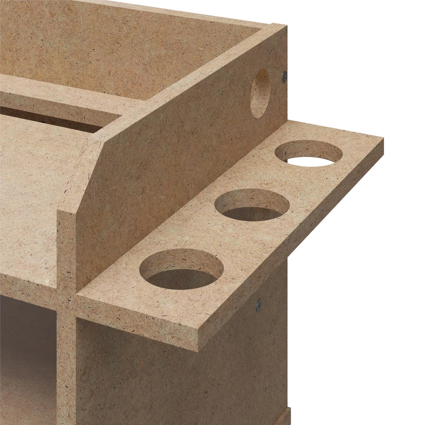 Benford Hanging Wall Mount Tool Organizer, Raw Board
