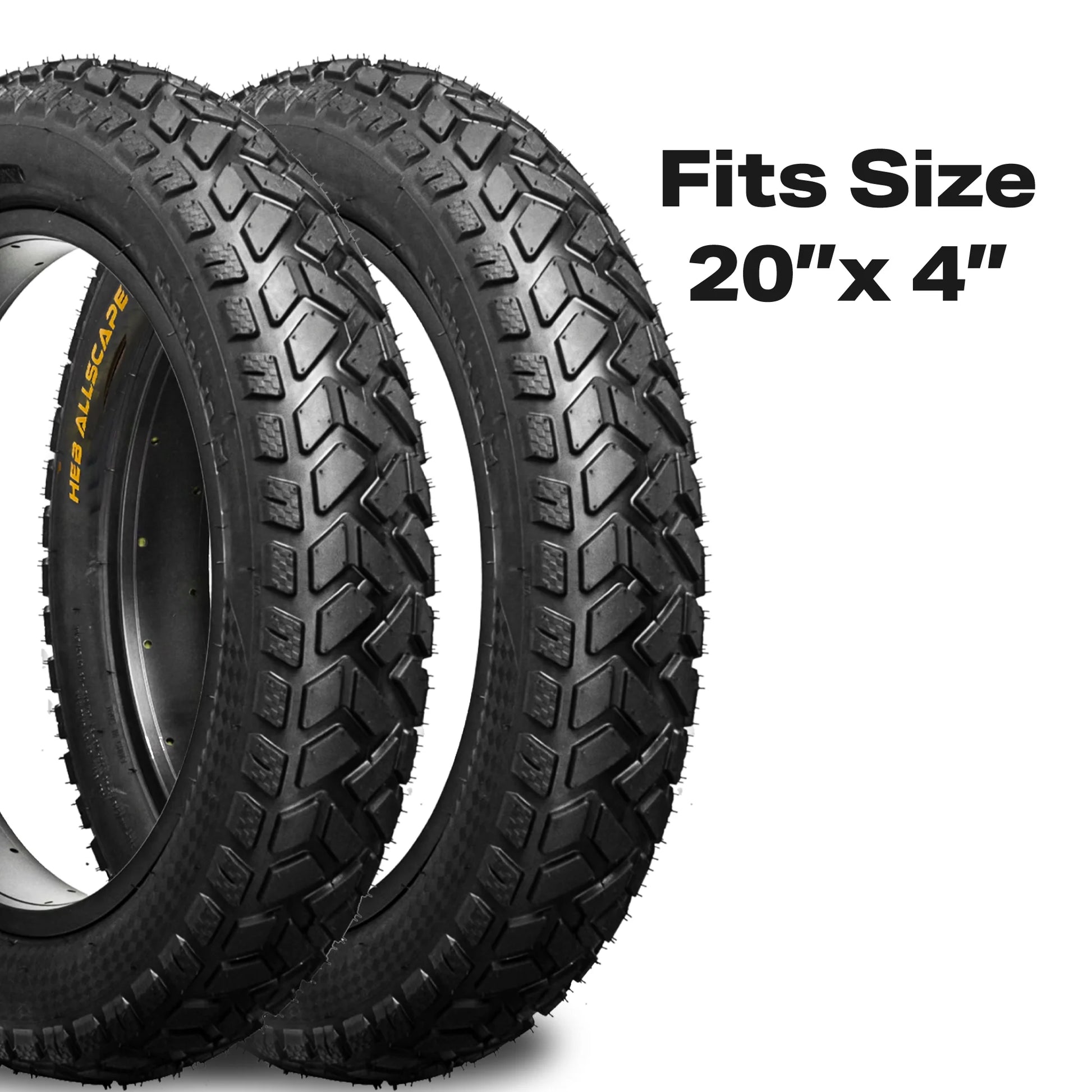 ALLSCAPE 20X4 Fat Tire for E-Bikes, Includes 2 Tires