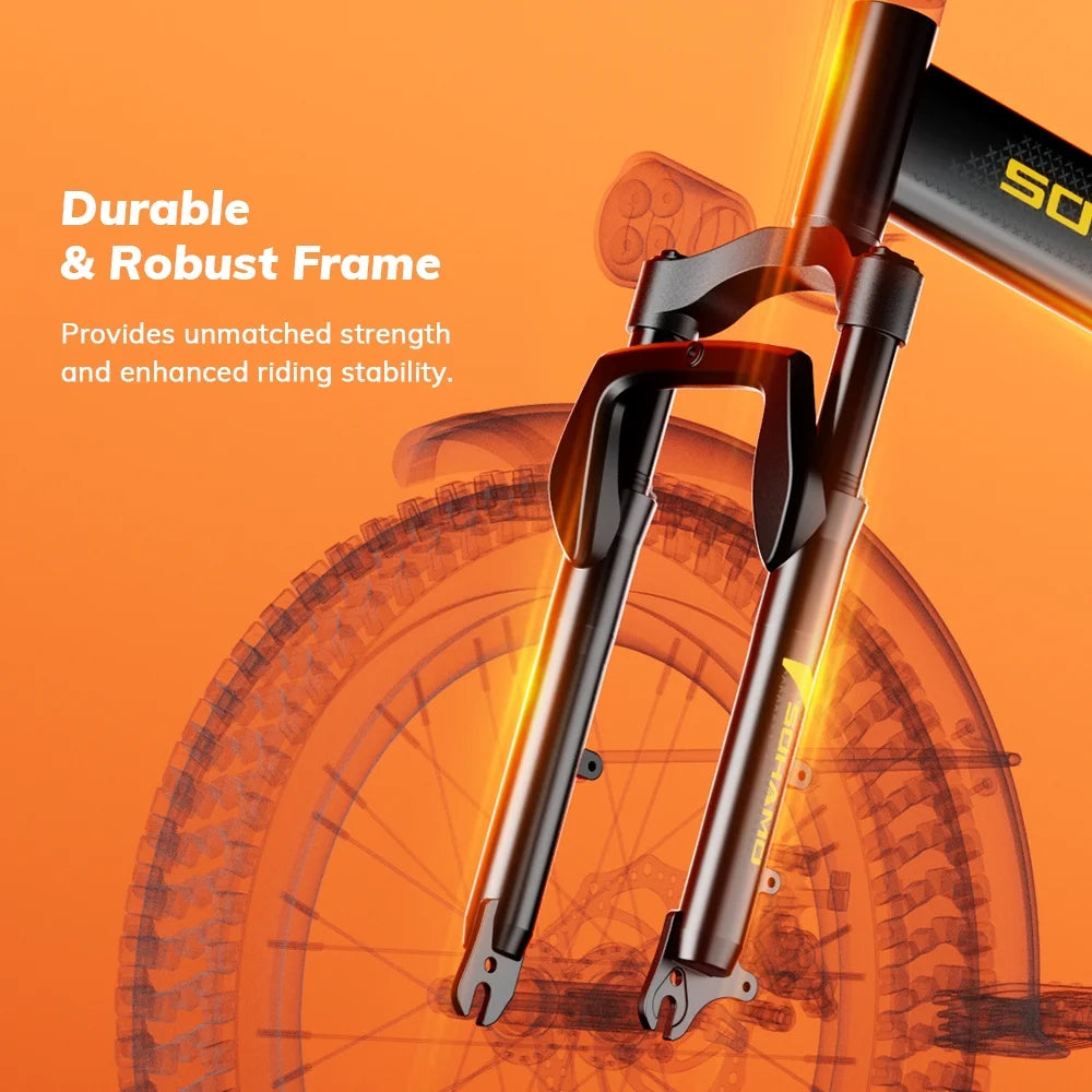 H3 Electric Bikes for Adults, 750W Folding Ebike 48V 20Ah Battery, 20" Fat Tire Mountain Bike, Shimano 7 Speed E Bikes for Men UL2849