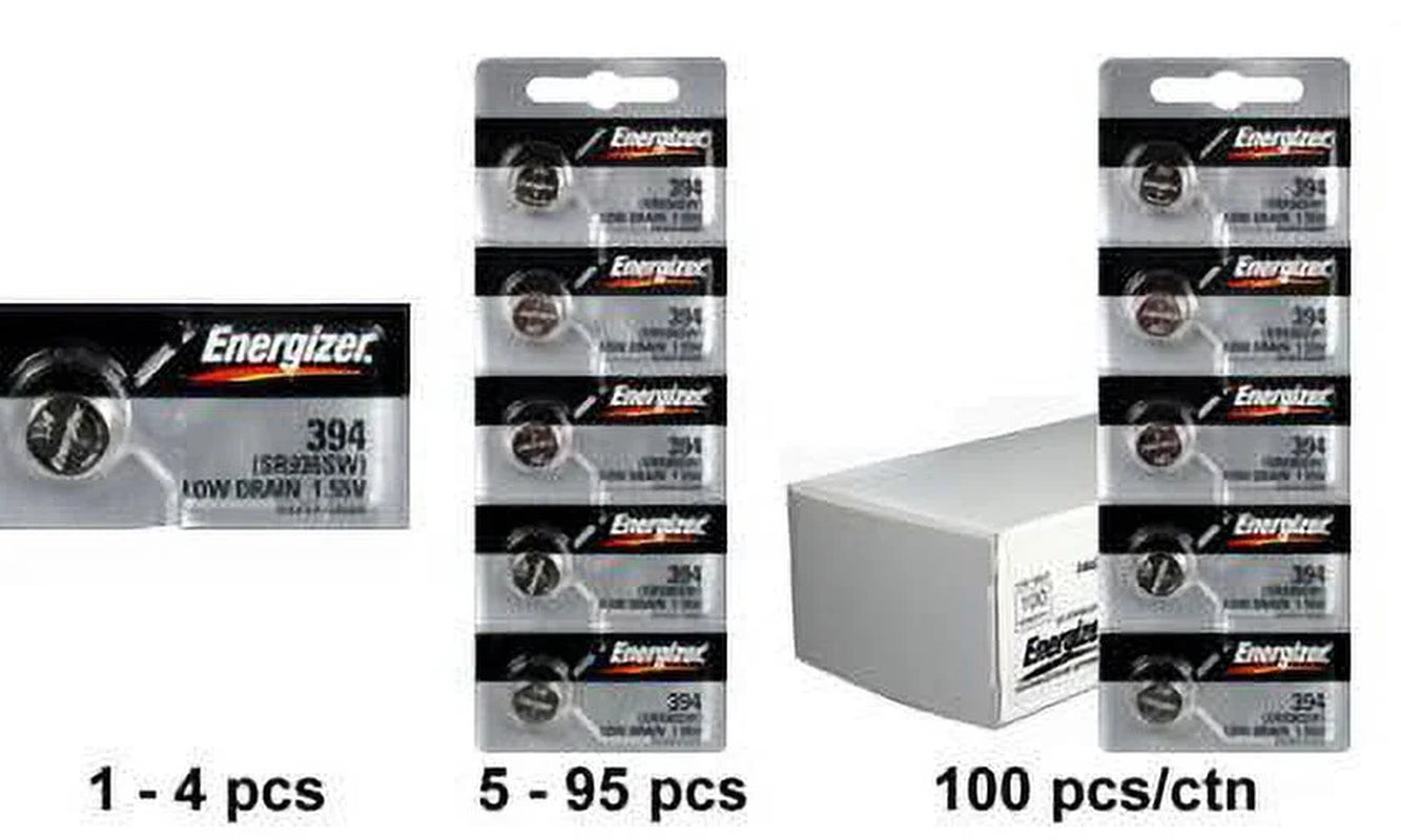 Pkg/(5) Type 394/380 Watch Batteries Tear Strip QWB394