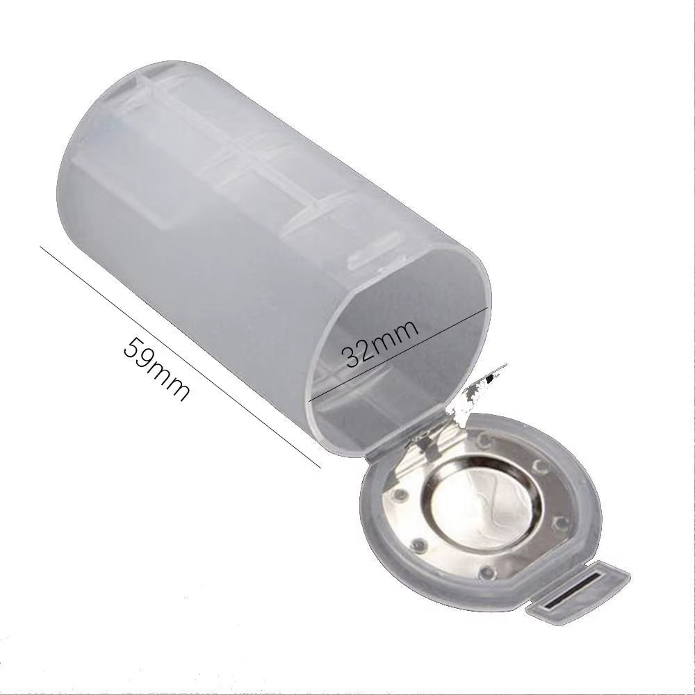 1PC Plastic Battery Converter AA Battery to D Battery Frosted Clear 5Th Battery Storage Box Transfer from 5Th to 1St