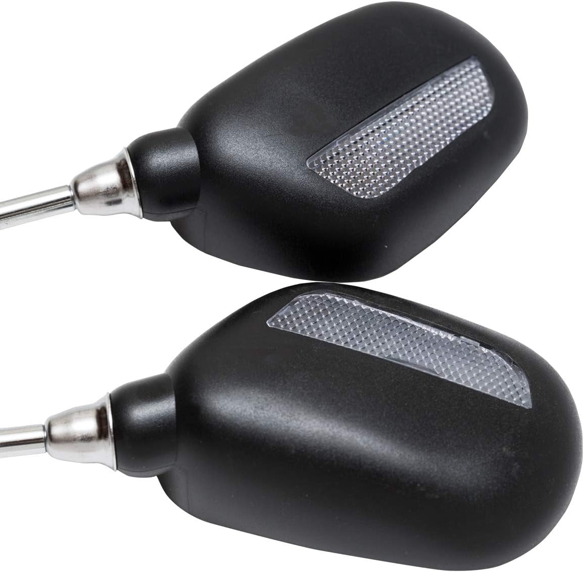 Bike Handlebar Rearview Mirror 2 Pack - Rotatable and Adjustable Wide Angle HD Safe Glass Rear View Shockproof Side Flat Mirror Universal for Bike Bicycle E-Bike (BM046)