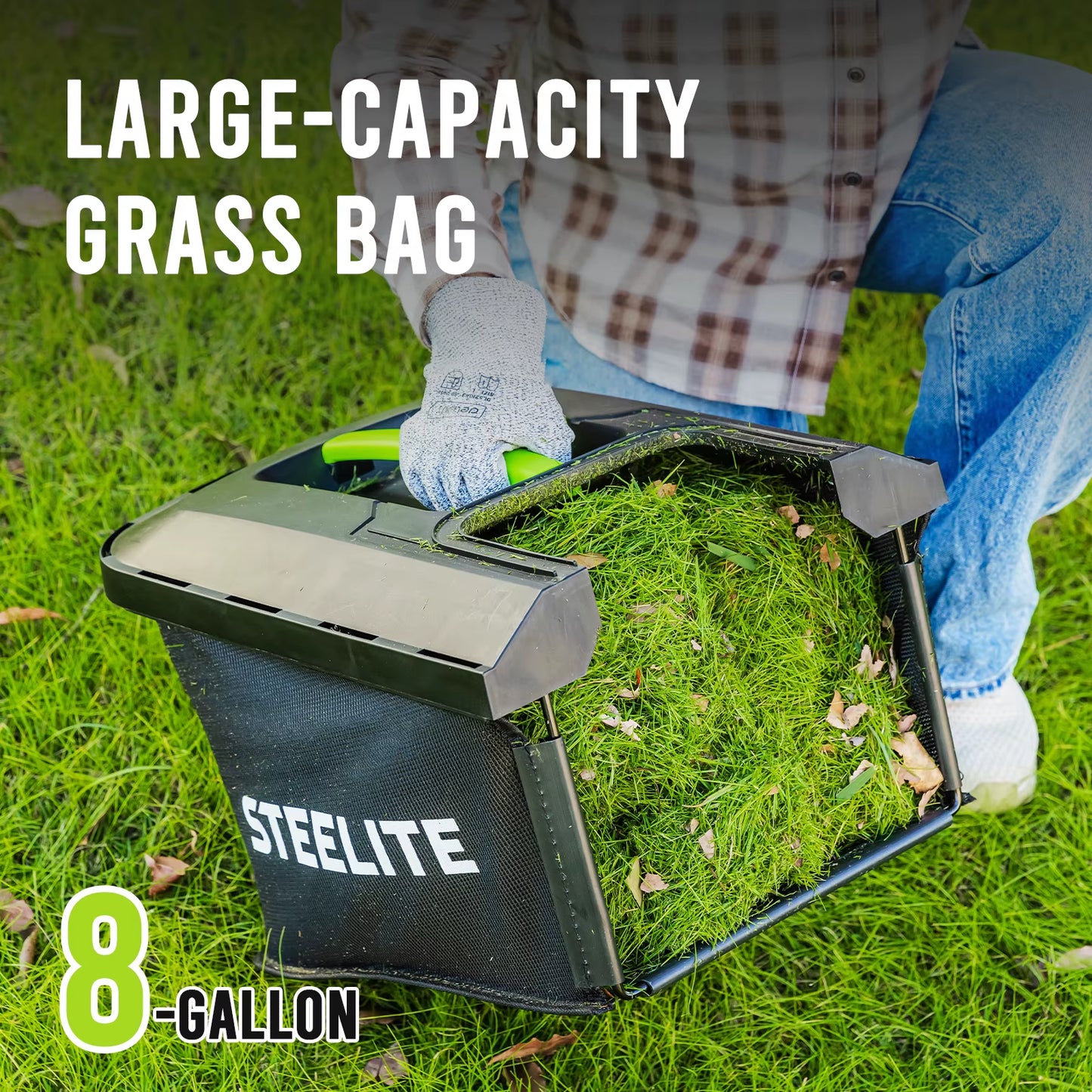 13-Inch Cordless Lawn Mower, 21V Electric Lawn Mower with Brushless Motor for Garden, 4.0Ah Battery & Charger Included