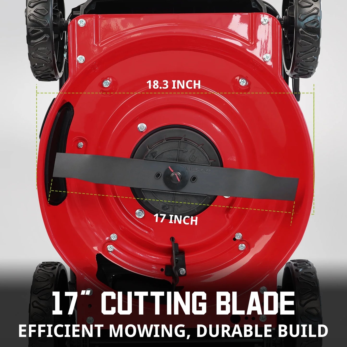 40V 4.0Ah 17" Cordless Push Lawn Mower, with 3-In-1 Options