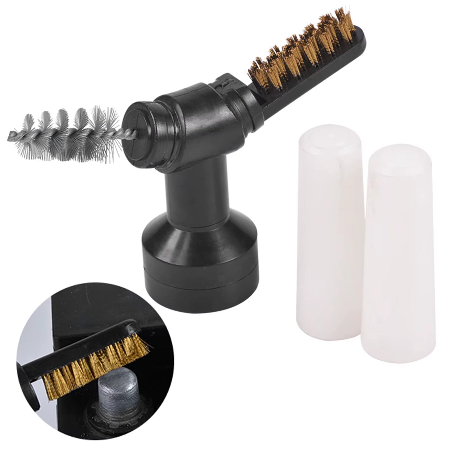 3 in 1 Car Battery Post Terminal Cleaner Dirt Corrosion Brush Battery Brush Tool Battery Protector Hand Clean Tool