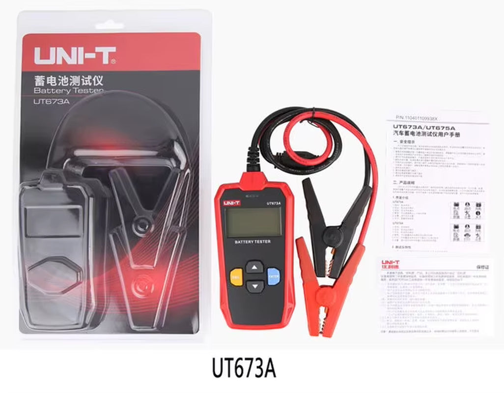 UT673A UT675A Car Battery Tester Charger Analyzer 12V 24V Voltage Battery Test Car Battery Tester Charging Scanner Tool