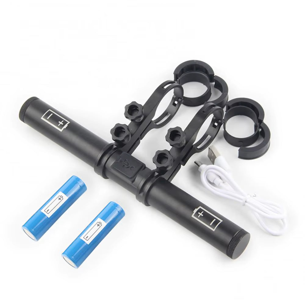 Bicycle Handlebar Extended Bracket with Rechargeable Batteries as a Power Bank Bike Computer Holder Lamp Support MTB Accessories