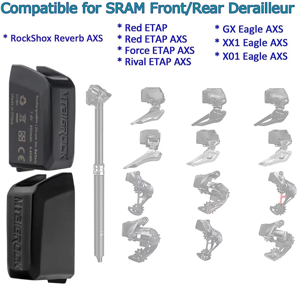 Compatible with Etap Battery Charger AXS Battery RED Etap | Etap AXS | Eagle AXS Bicycle Shift Charger Battery
