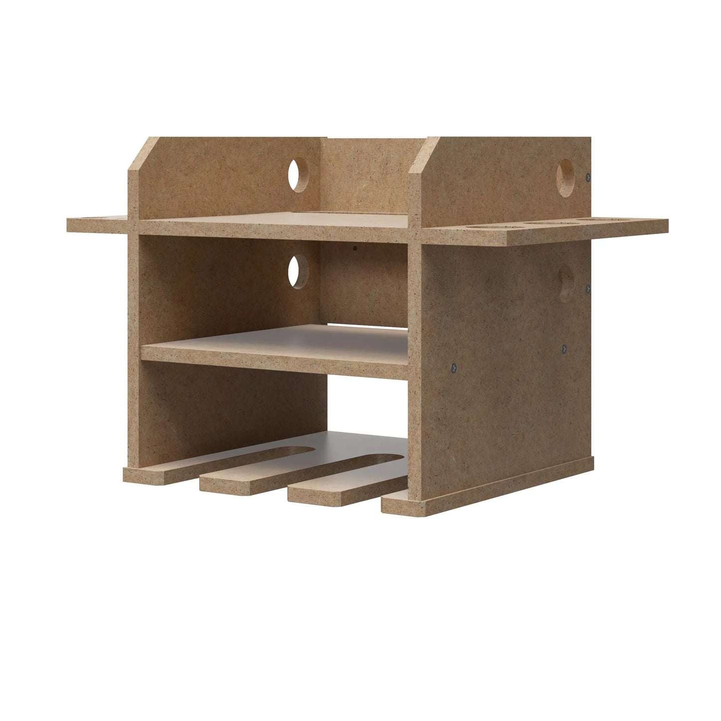 Benford Hanging Wall Mount Tool Organizer, Raw Board