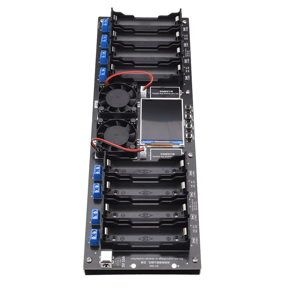 18650 Lithium Battery Capacity Tester Module 8 Channel Battery Tester Type-C Mah Mwh Digital Battery Power Detector Module