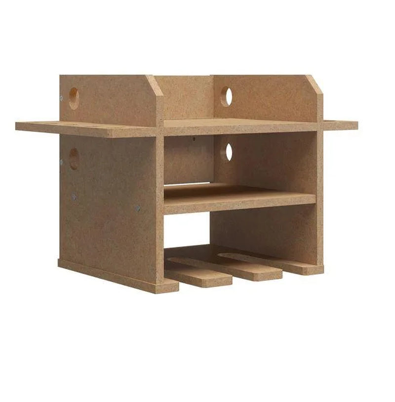 Benford Hanging Wall Mount Tool Organizer, Raw Board