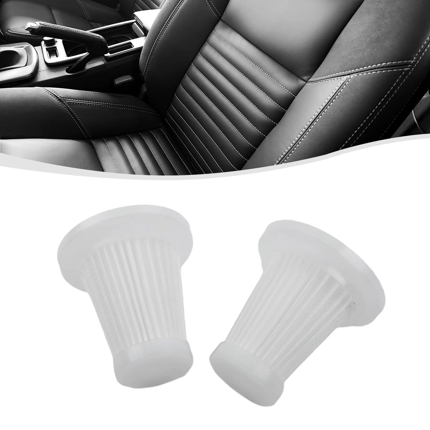 2 3 5Pcs Reusable Car Vacuum Cleaner Replace Accessories Washable Filters Handheld Vacuum Cleaner Accessories Reusable