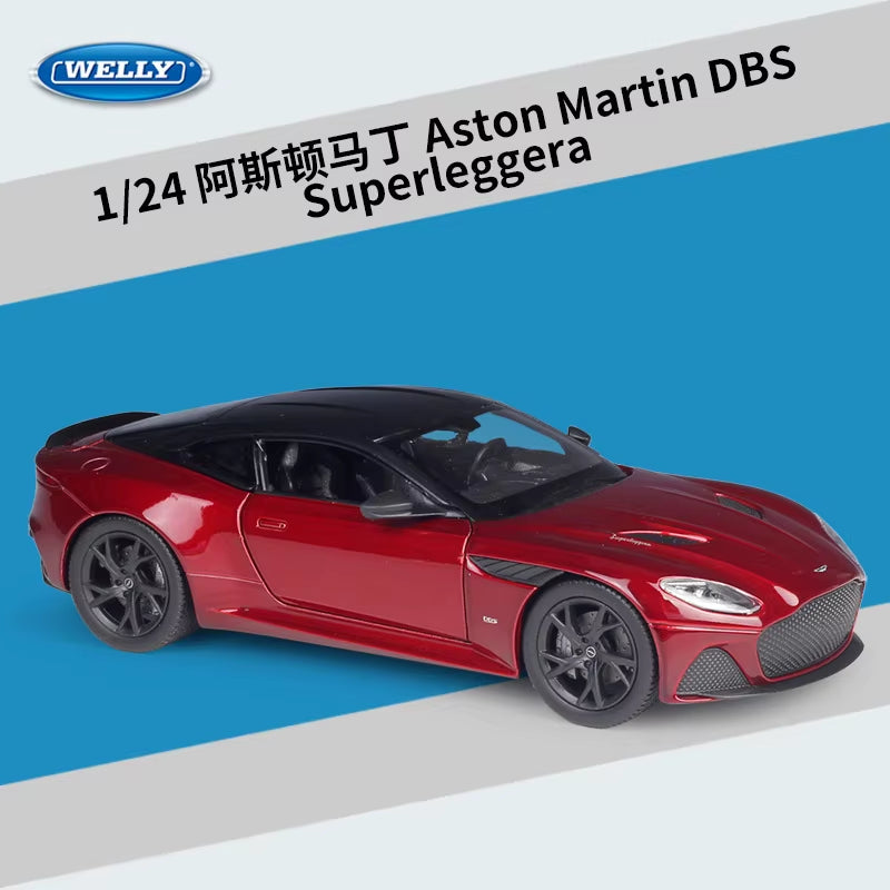 Welly 1:24 Aston Martin DBS Superleggera Alloy Car Model Diecasts & Toy Vehicles Collect Gifts Non-Remote Control Type B156