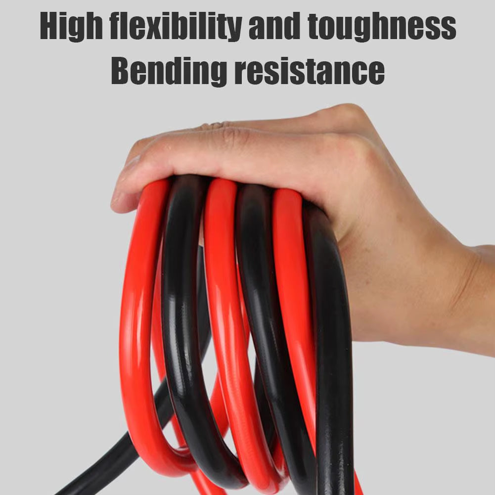 500A 1.8M Car Battery Double-Ended Clip 480G Alligator Battery Cable Clip Emergency Kit Car Battery Jump Firewire Cable