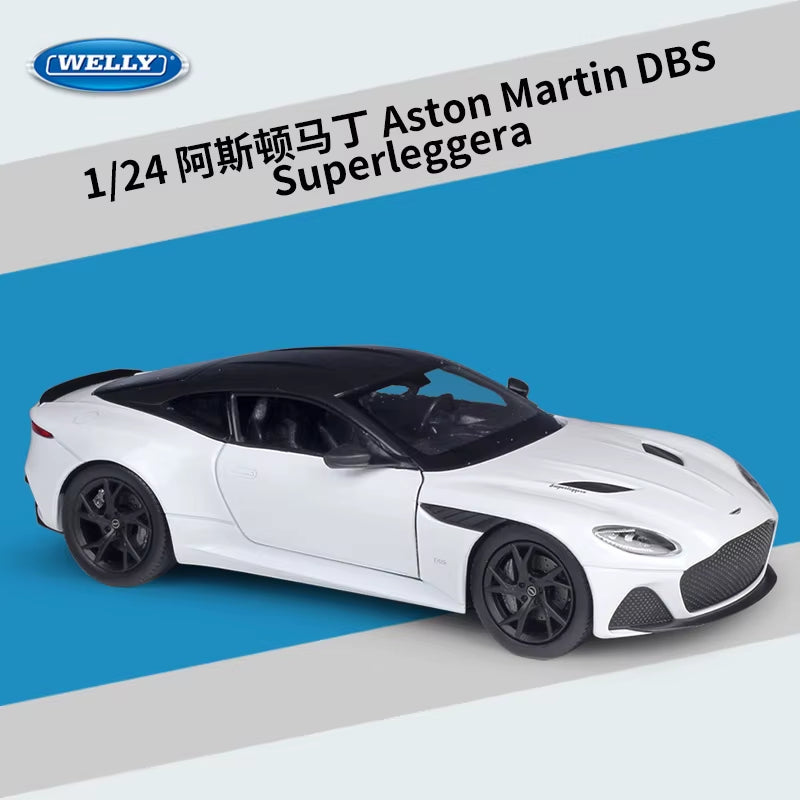Welly 1:24 Aston Martin DBS Superleggera Alloy Car Model Diecasts & Toy Vehicles Collect Gifts Non-Remote Control Type B156
