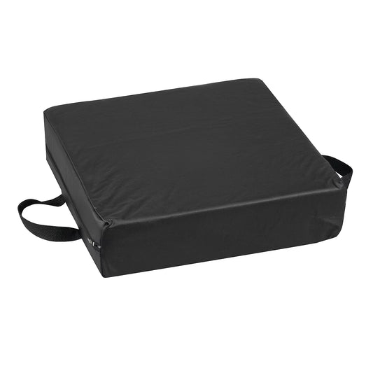 DMI 16" X 16" X 4" Foam Deluxe Seat-Lift Cushion Leatherette Cover Black (513-8884-0200)