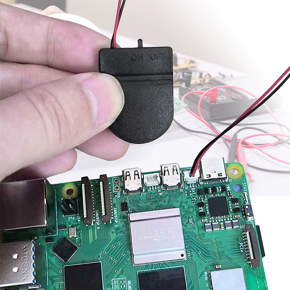 For Raspberry Pi 5 RTC Battery Box Real Time Clock Holder with Battery/Without Battery RTC Clock Battery Kit for RPI 5 Pi5