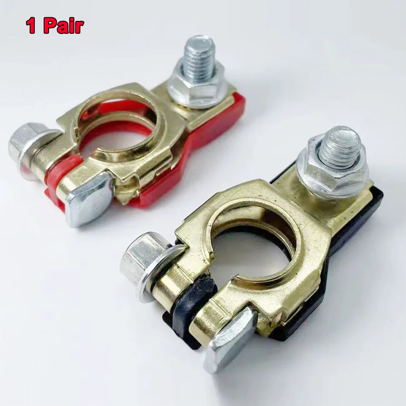 2Pcs Car Battery Terminal Connectors , Car Battery Terminal Positive Negative Battery Connectors for RV Accessories Automotive