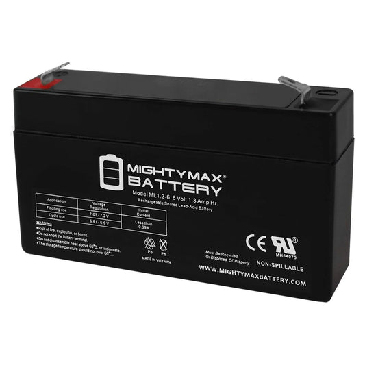 BATTERY 6V 1.2AH DEX ALARMS BATTERY ELIMINATOR EACH