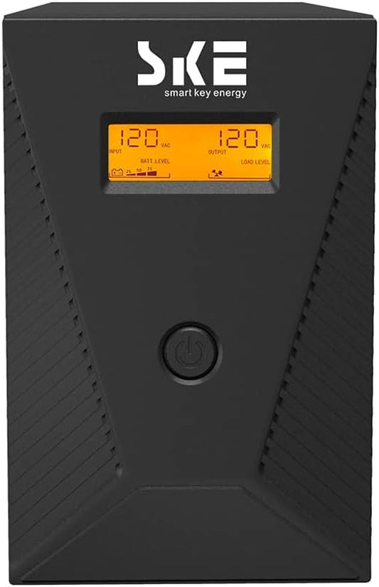 Back UPS Battery Backup Intelligent LCD Battery Backup and Surge Protector,Uninterruptible Power Supply,Battery Backup for Computer… (SK1500)