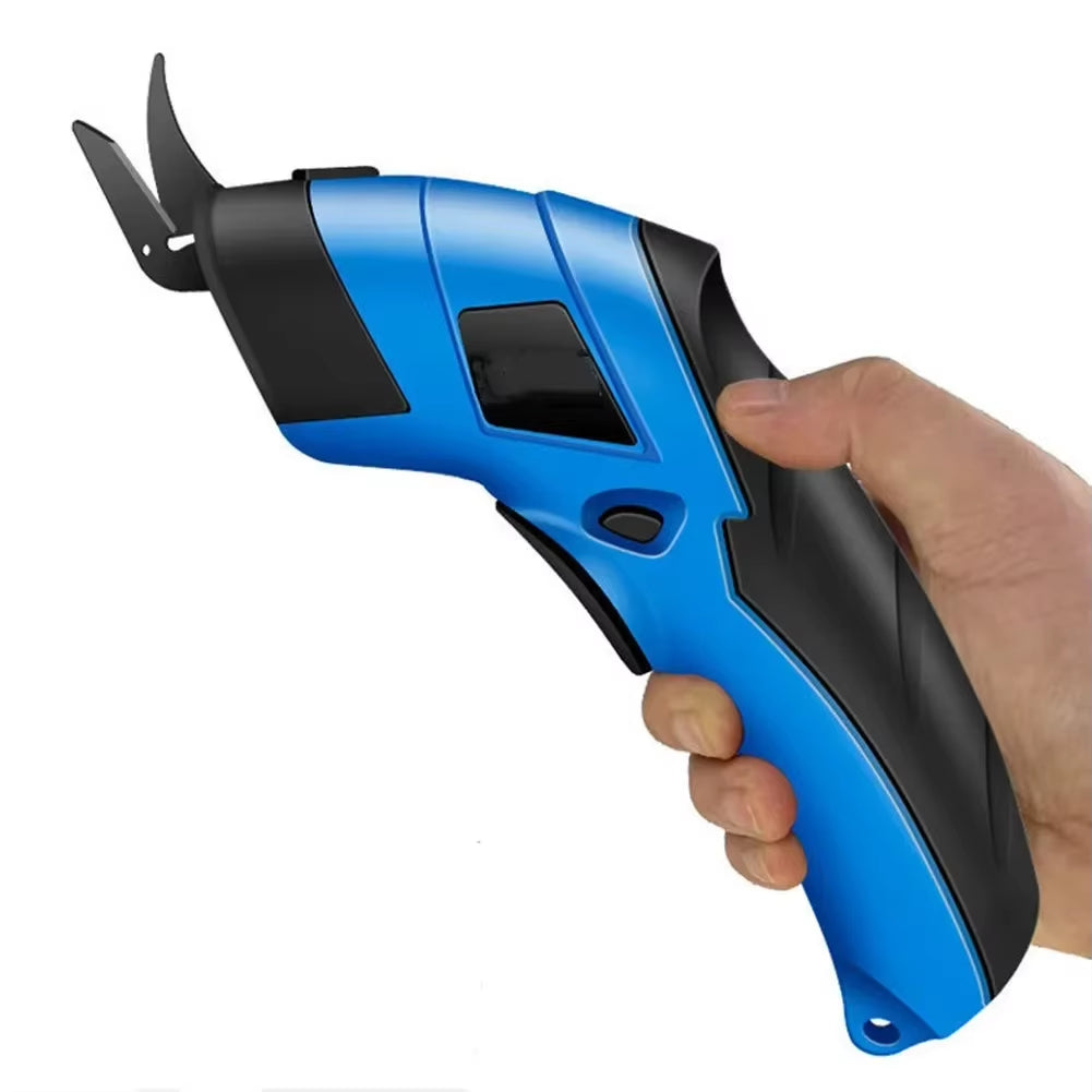 DIY Electric Scissors Cloth Cutting Leather Tailor Tungsten Carbide Blades Portable Hand Tools Lithium Batteries