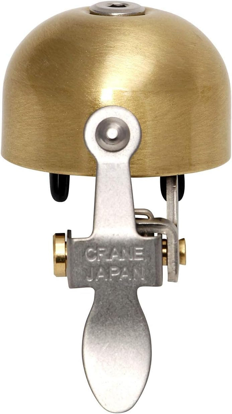 Bike Bell E-Ne Bicycle Bell, Made in Japan for Road Bikes or Mountain Bikes, Fits All Handle Bar Sizes & Types