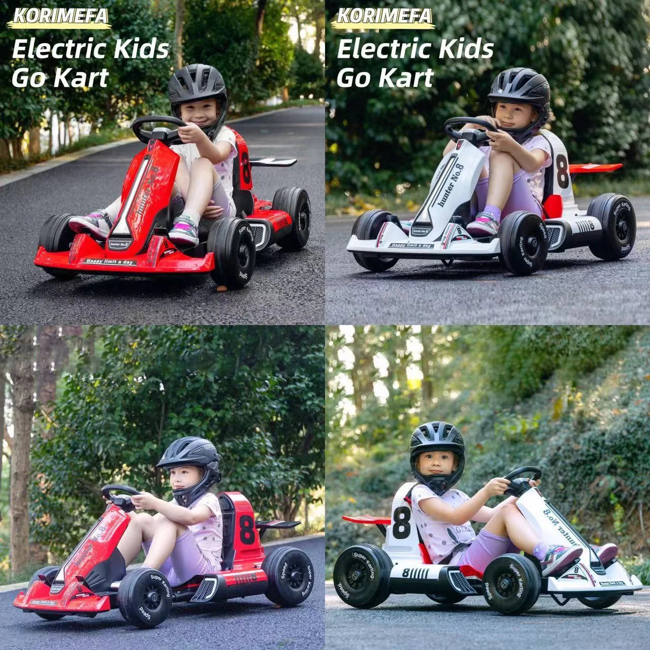 12 Volts Kids Electric Ride-On Car with Remote Control, Outdoor Go-Kart for Boys (Max Speed 5 Mph)