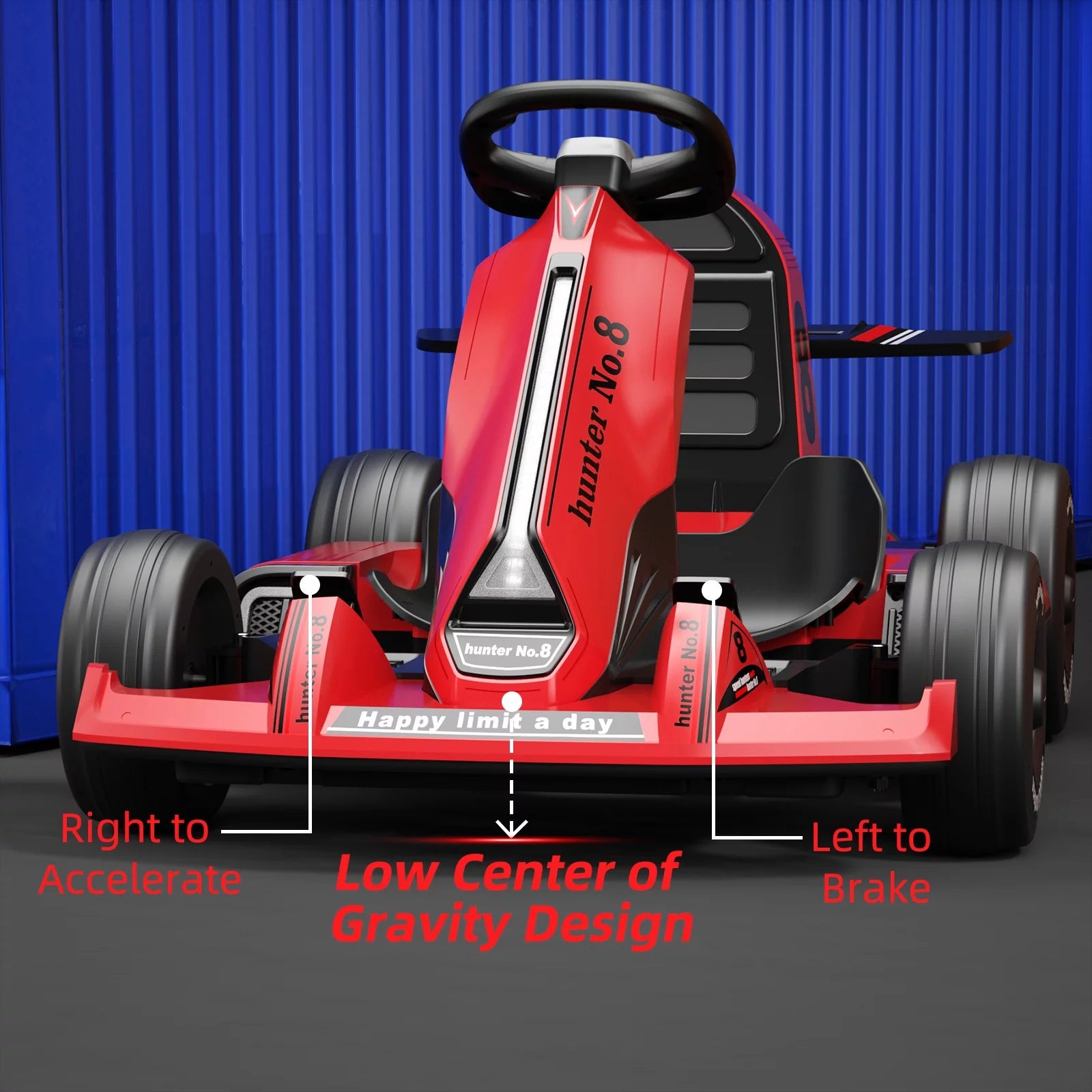 12 Volts Kids Electric Ride-On Car with Remote Control, Outdoor Go-Kart for Boys (Max Speed 5 Mph)