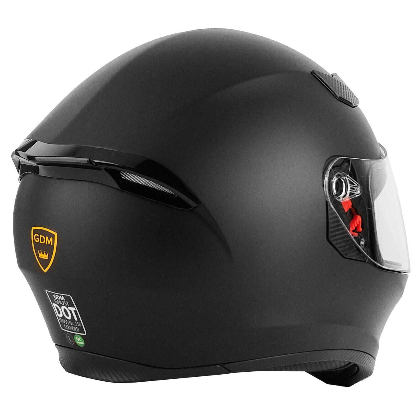 NEW Motorcycle Helmets DOT Full Face Matte Black + SHIELD OPTIONS - S M L XL XXL