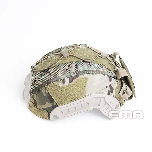 FMA Tactical Maritime Helmet Cover Multifunctional Battery Holder Balanced Pouch Bag BK/DE/MC