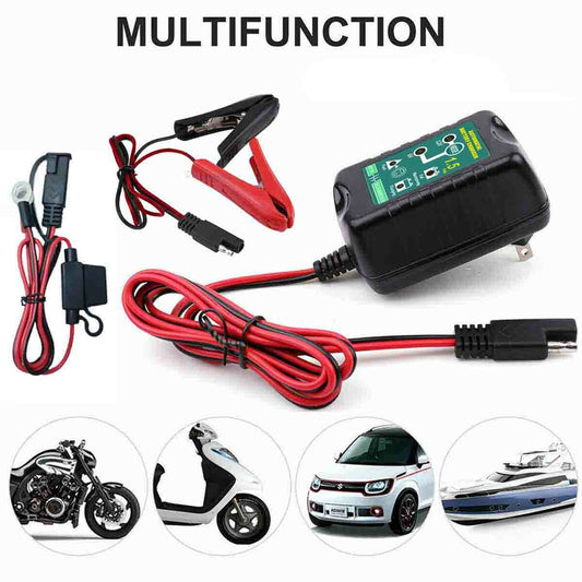 Automatic Battery Charger Maintainer Motorcycle Trickle Float for 6V 12V Battery