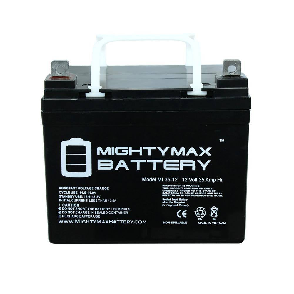 ML35-12 - 12-Volt 35AH Invacare Wheelchairs TRIROLLS 1 Replacement Battery - 2 Pack