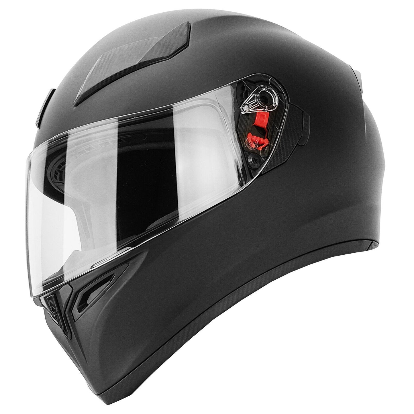 NEW Motorcycle Helmets DOT Full Face Matte Black + SHIELD OPTIONS - S M L XL XXL