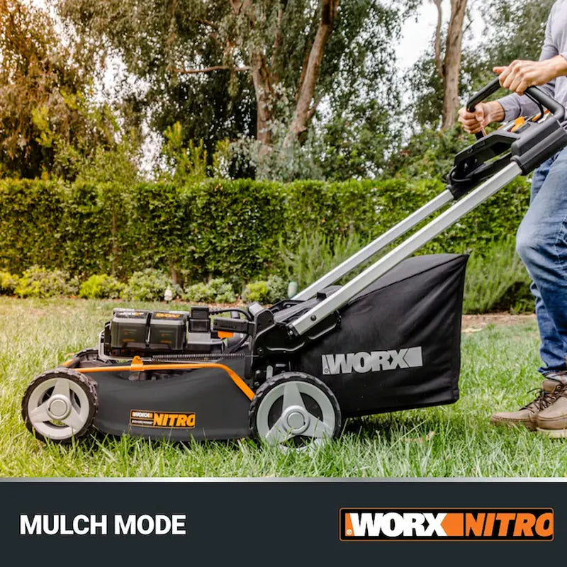 Nitro Power Share 80-Volt, 21-In Self Propelled Walk Mower with (4 X 20-Volt) 5 Ah Batteries