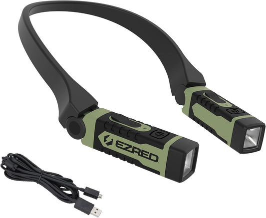 ANYWEAR Rechargeable Neck Light for Hands-Free Lighting, Soft Green