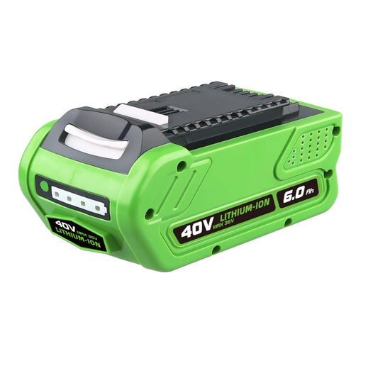 40V 6.0Ah for Greenworks G-MAX 40 Volt Lithium Battery 29472 29462 29252 20202