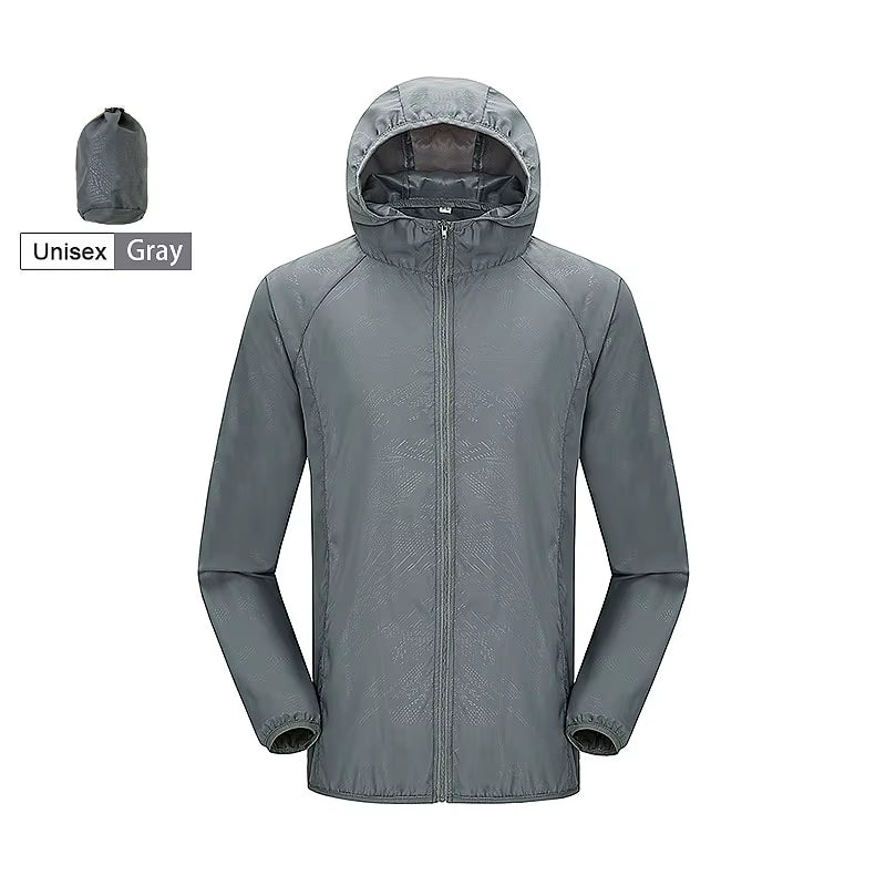 Unisex Hiking Jacket Men Women Waterproof Quick Dry Camping Windbreaker Trekking Fishing Rain Coat Outdoor anti UV Clothes