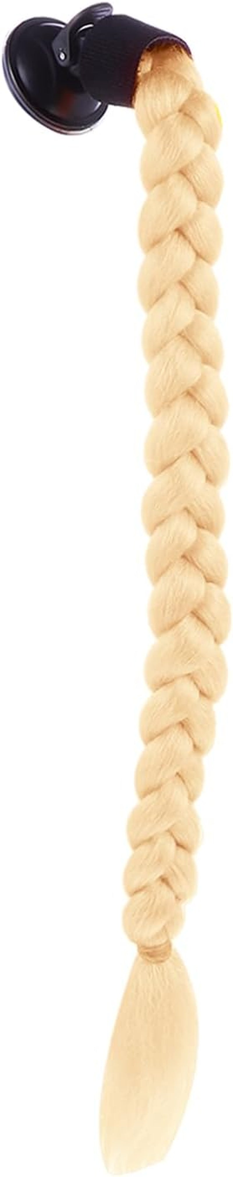 Helmet Pigtail Movable Helmets Twisted Rosy Hair Reusable Detachable Helmet Sucker Weaving Braid Hair Decoration Ornament Motorcycle Supplies for Ladies Men