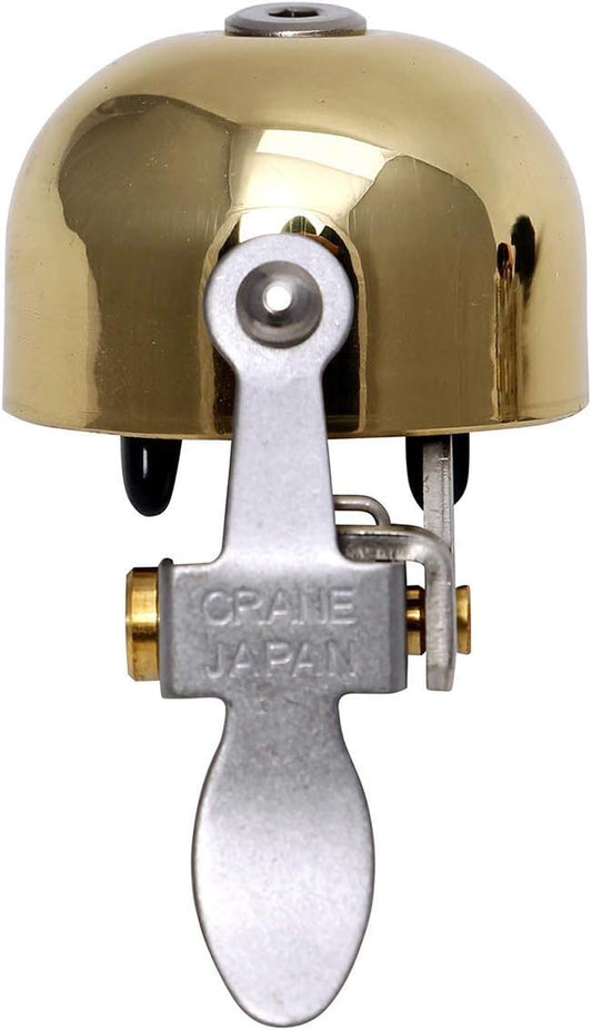 Bike Bell E-Ne Bicycle Bell, Made in Japan for Road Bikes or Mountain Bikes, Fits All Handle Bar Sizes & Types