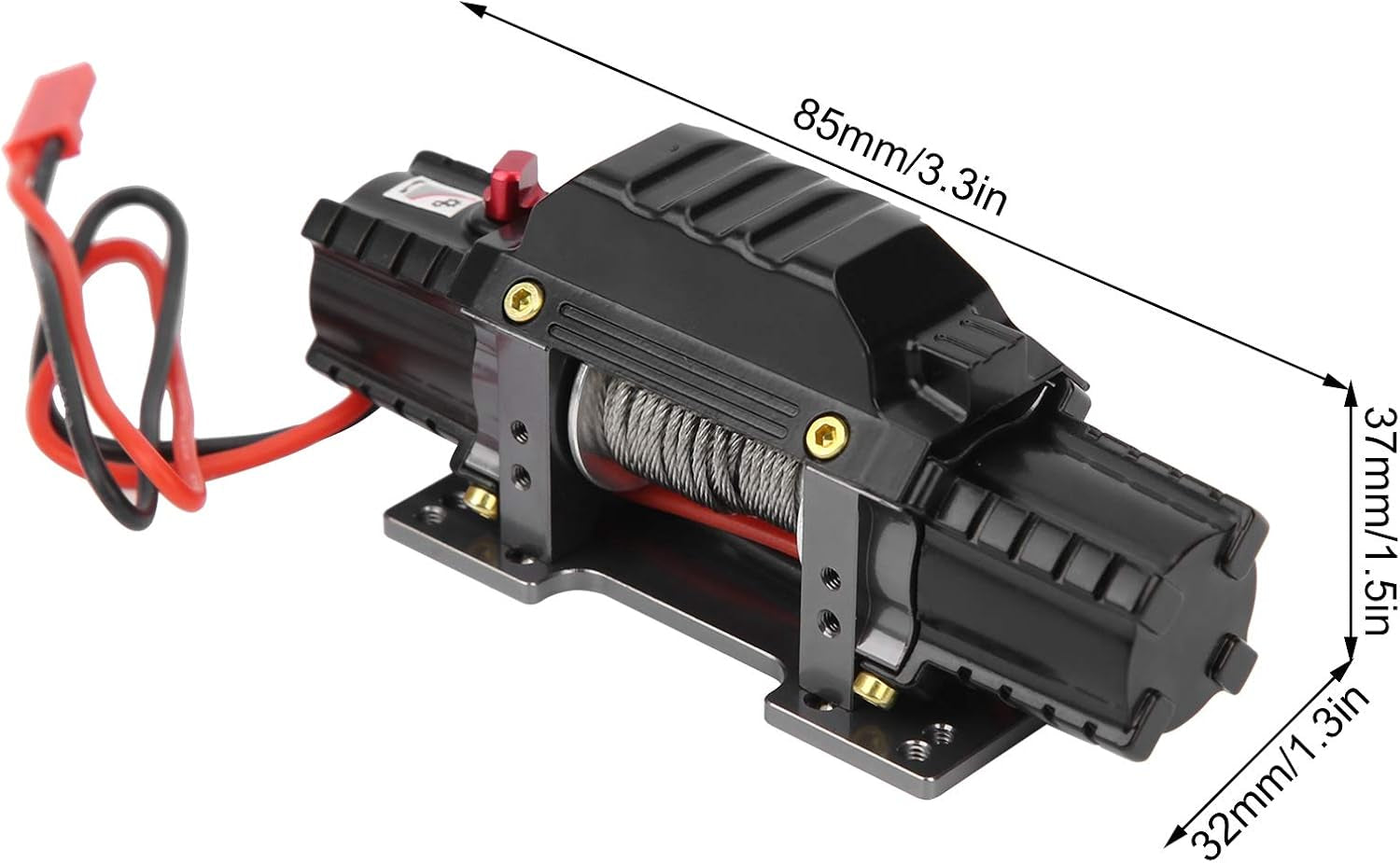 RC Winch Set, RC Metal Automatic Double Motor Simulated Winch Controller Receiver Fits for TRAXXAS Car(A Type)