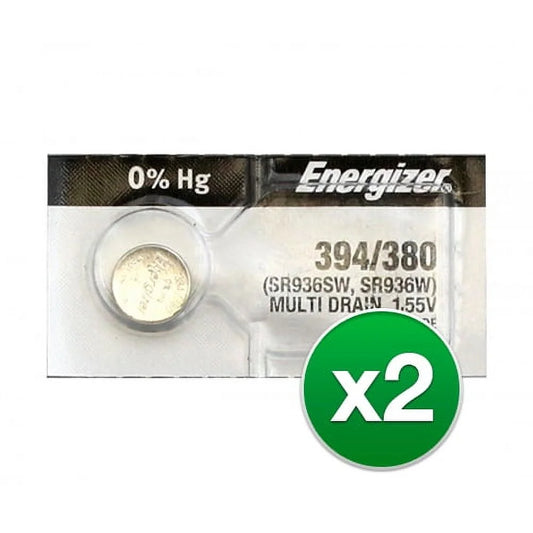 Pkg/(5) Type 394/380  Watch Batteries Tear Strip QWB394