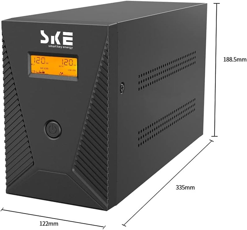 Back UPS Battery Backup Intelligent LCD Battery Backup and Surge Protector,Uninterruptible Power Supply,Battery Backup for Computer… (SK1500)