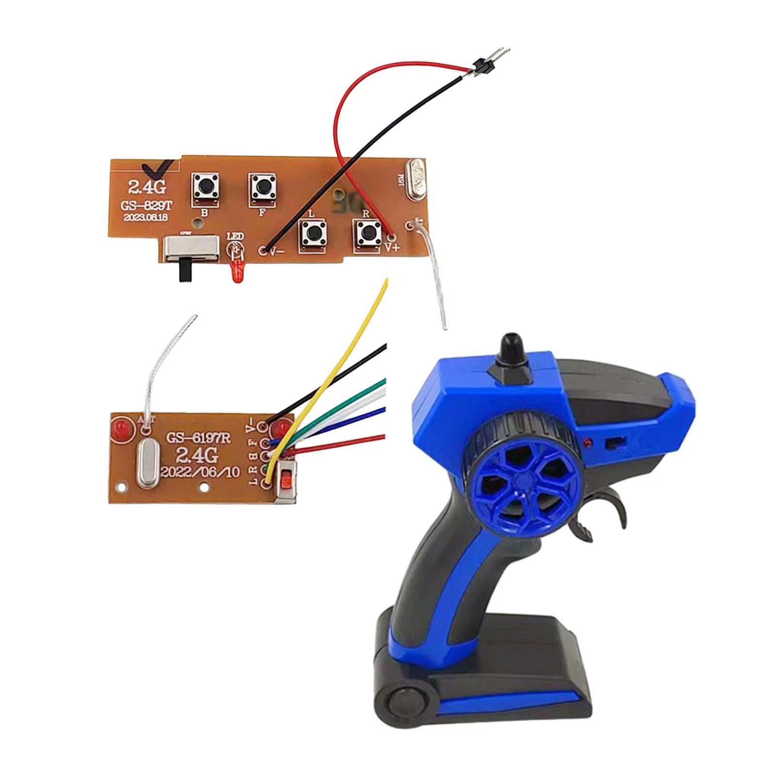 Remote Control Transmitter with Receiver DIY Accs Controller Transmitter RC Radio System for Vehicles RC Car Tank Trucks Crawler