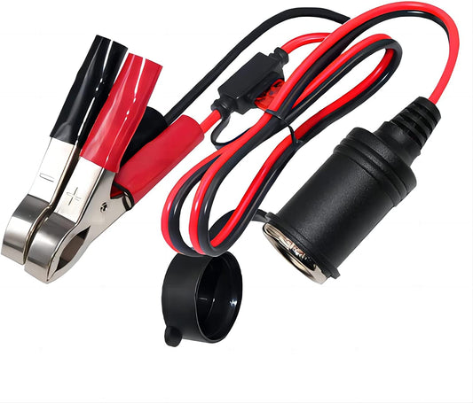 Cigarette Lighter Battery Adapter Female Cigarette Lighter Socket To12V Battery