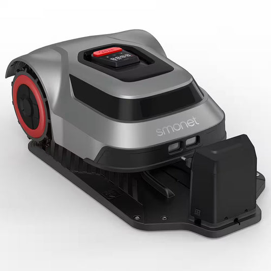 AI  8 In. Robot Lawn Mower - Automatic Lawnmower Battery Powered APP Control, Smart Path Planning, up to 1/4 Acre