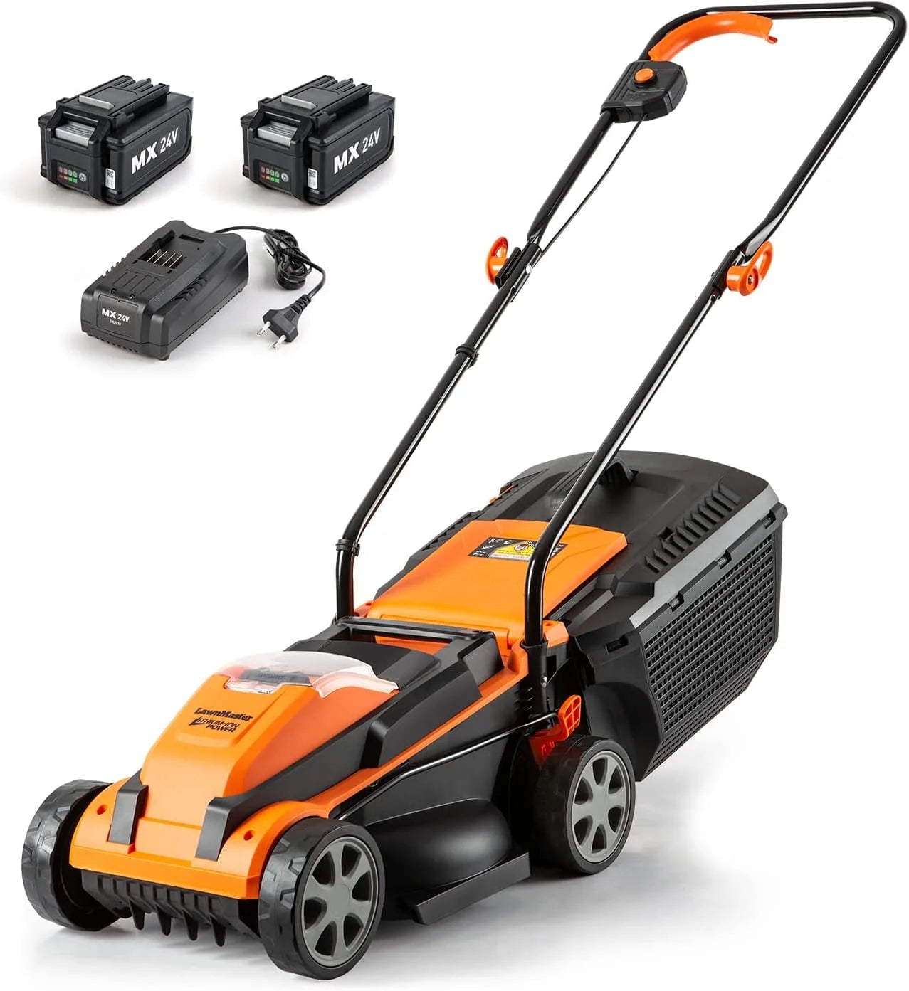13In 24 V Cordless Lawn Mower with Push Button Start