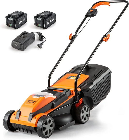 13In 24 V Cordless Lawn Mower with Push Button Start